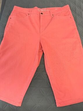 Gloria Vanderbilt Amanda Skimmers Bermudas Shorts size Missy 16